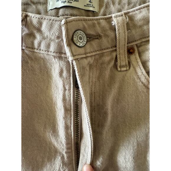 Abercrombie & Fitch High Rise Oatmeal Jeans - Size 27 - Picture 4 of 8